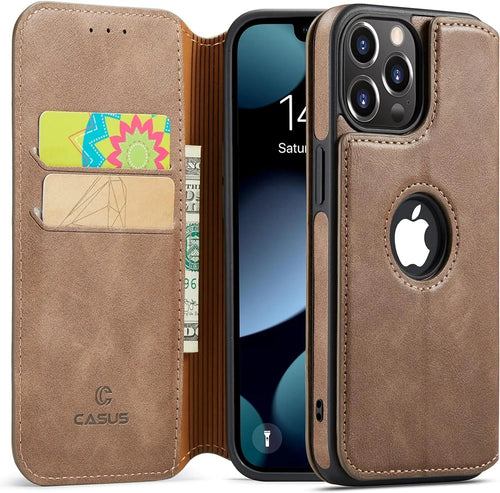 iPhone 14 Pro Max wallet case with two card slots – slim foldable protective cover by Kasskoos